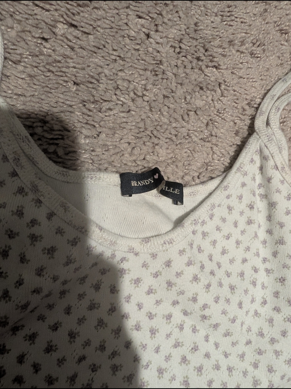 Brandy Melville White Floral Dress